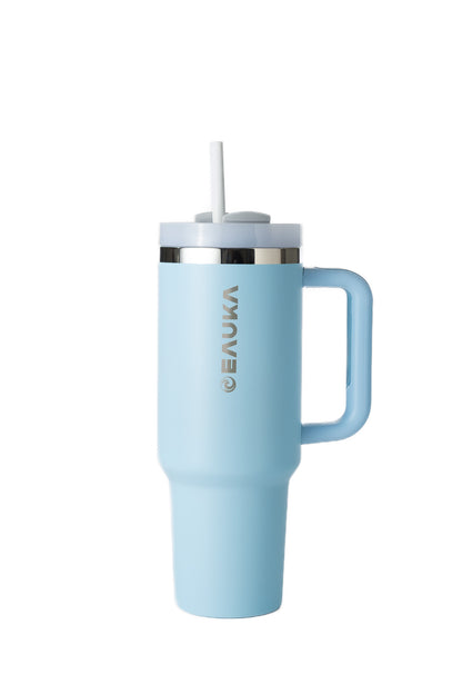 Thumbler with Filter Straw- Pastel blue