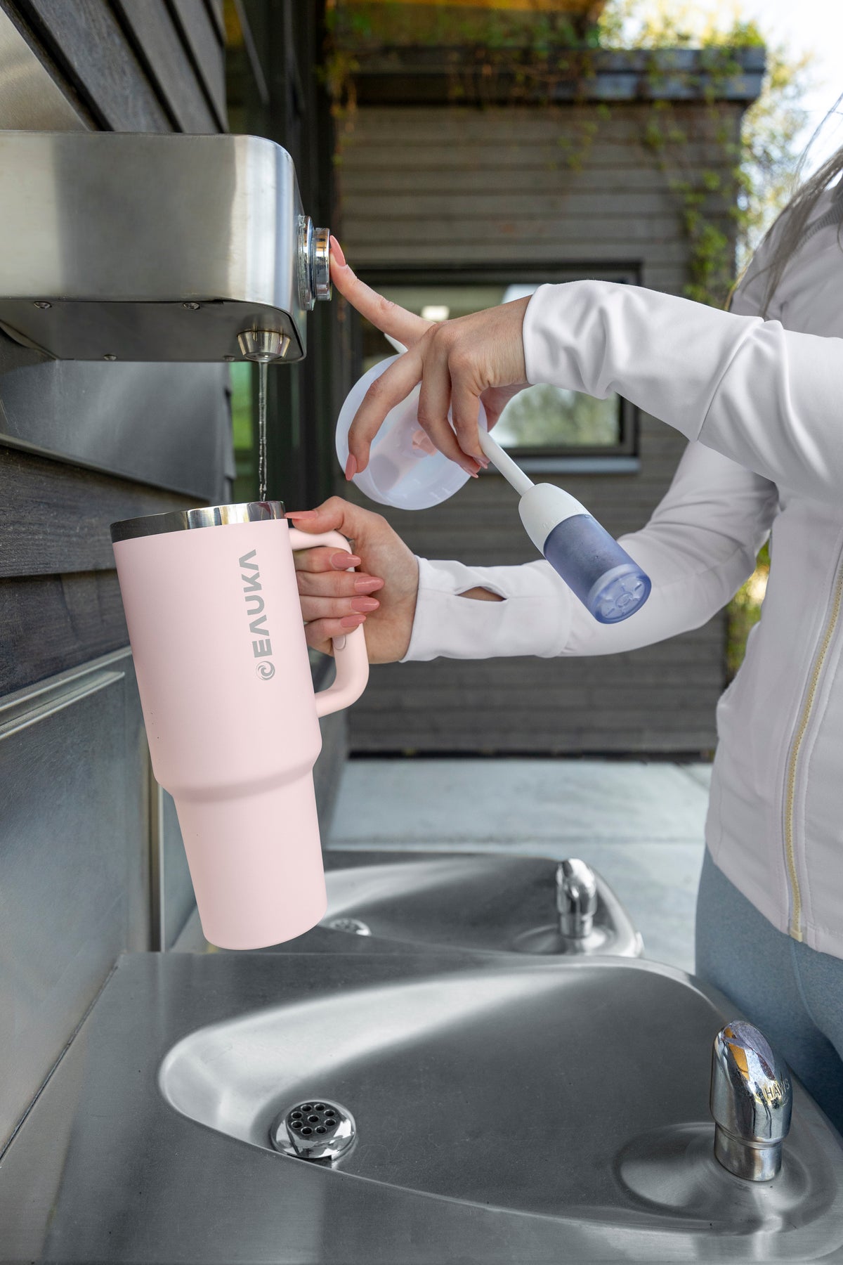 Thumbler with Filter Straw- Pastel Pink