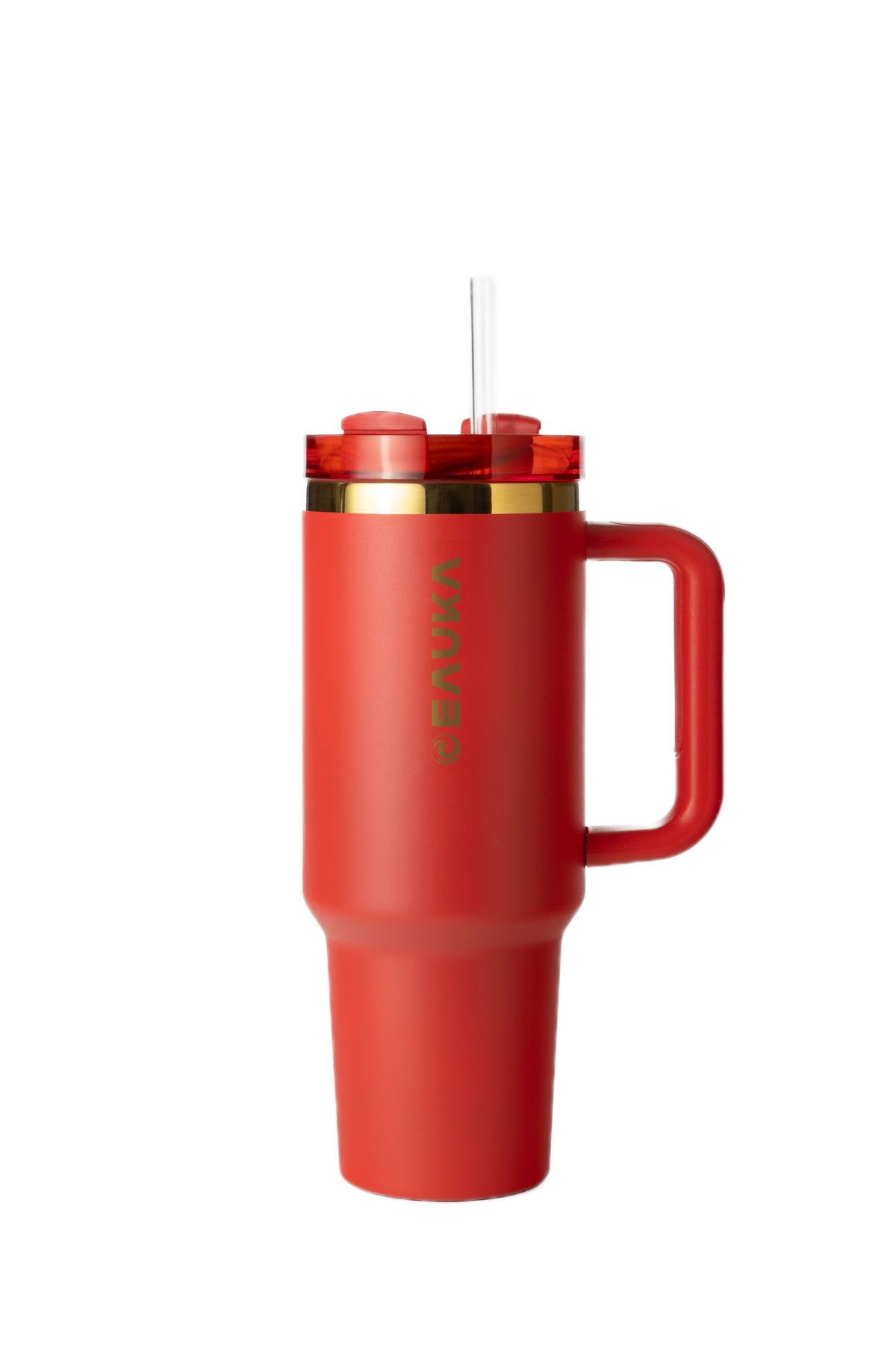 Thumbler with Filter Straw- Red