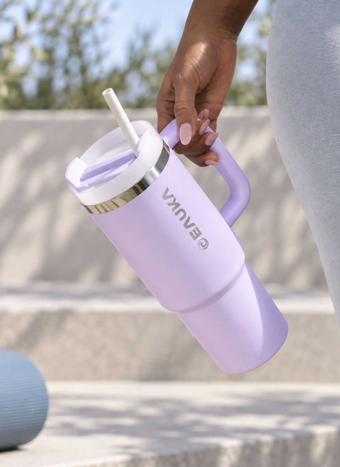 Thumbler with Filter Straw-Pastel Lilac
